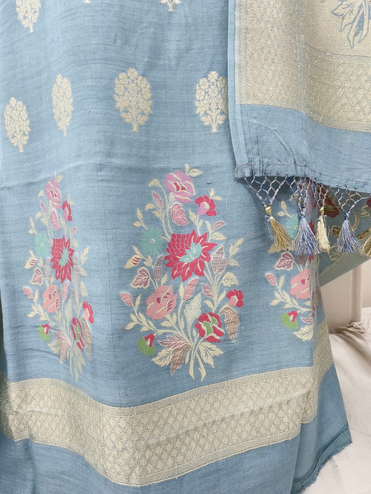 Pure monga silk tilfi meena suits 3 piece set