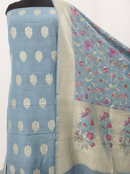 Pure monga silk tilfi meena suits 3 piece set